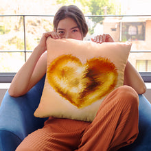 Load image into Gallery viewer, Sunset Heart - Square Throw Pillow
