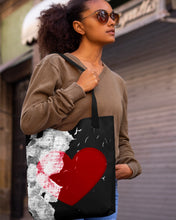 Load image into Gallery viewer, Flutter Heart Art Tote Bag
